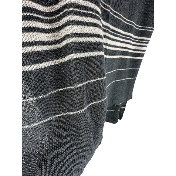 EILEEN FISHER Fine Organic Linen Knit Top Graphite Sz M Org $228 - Picture 5 of 6